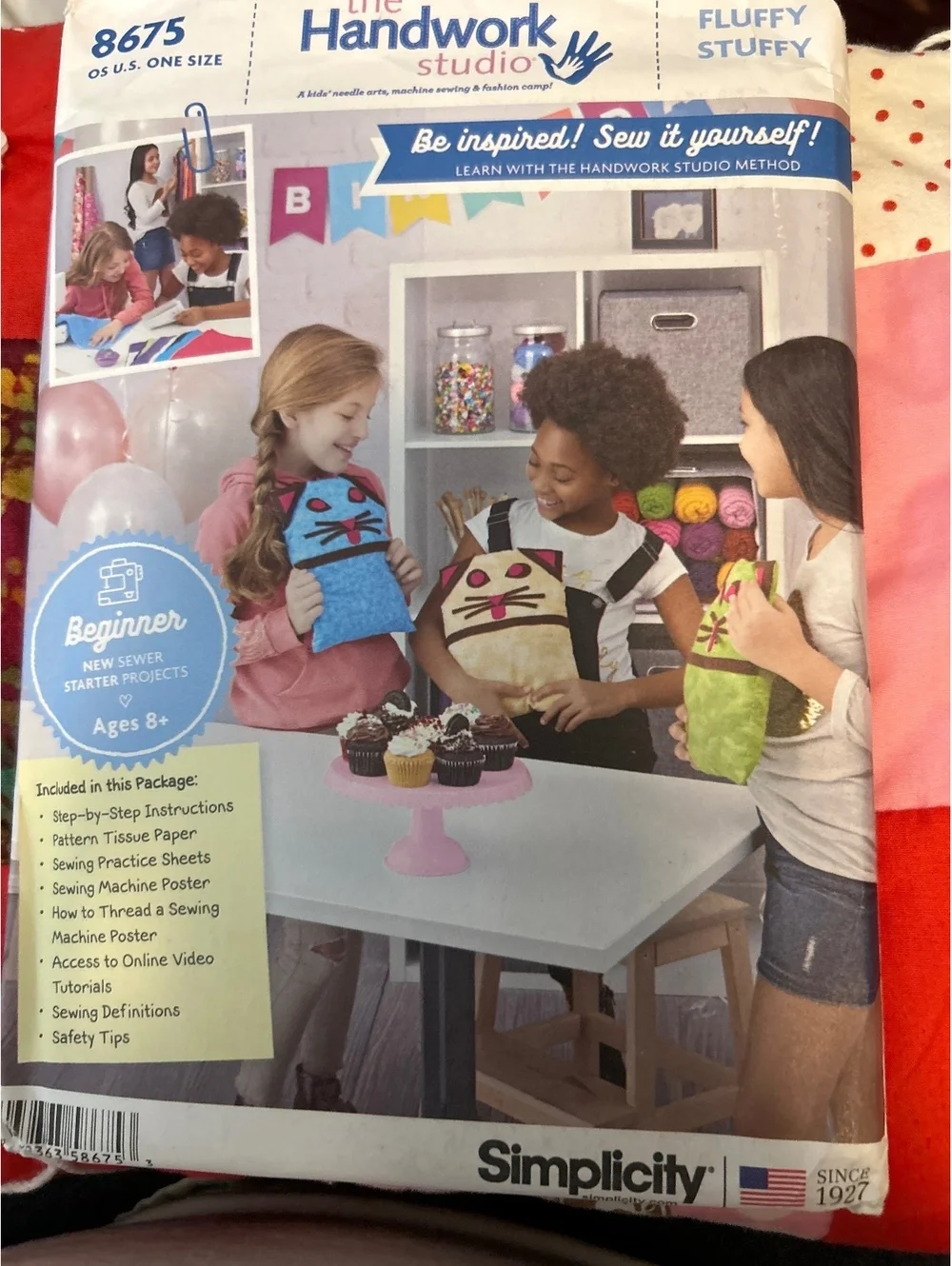 Simplicity The Handwork Studio Fluffy Stuff Sewing Pattern 8675